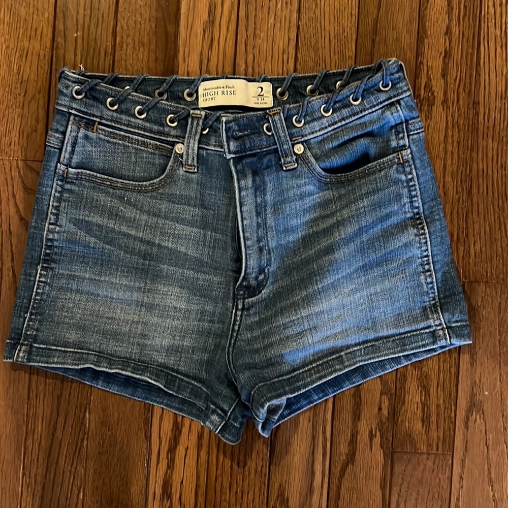 Abercrombie Fitch High Rise Denim Short